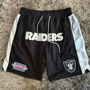 Las Vegas Raiders Mitchell & Ness Just Don Gold Rush Authentic Shorts - Black